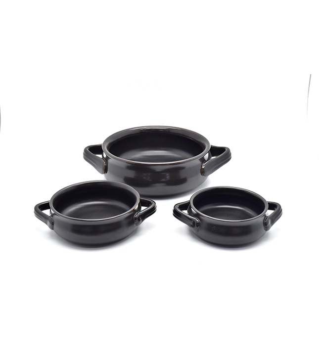 Che Brucia Black Procelain Dinning Fire Bowl 20 cm