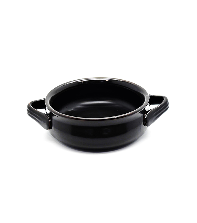 Che Brucia Black Procelain Dinning Fire Bowl 33 cm