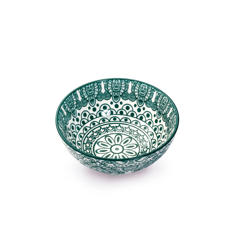 Che Brucia Arabesque Green Porcelain Bowl 12 cm / 5"
