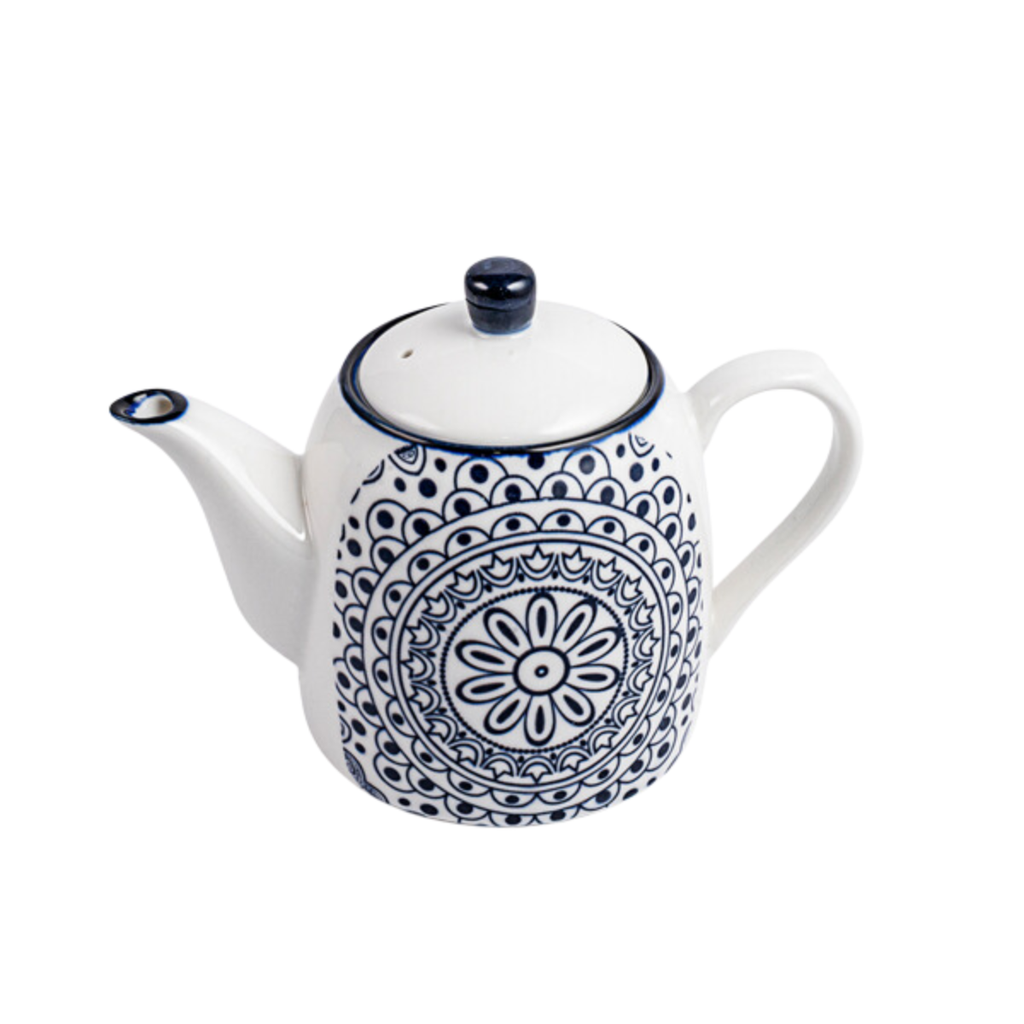 Che Brucia Arabesque Blue Porcelain Porcelain Coffee Pot 700 ml