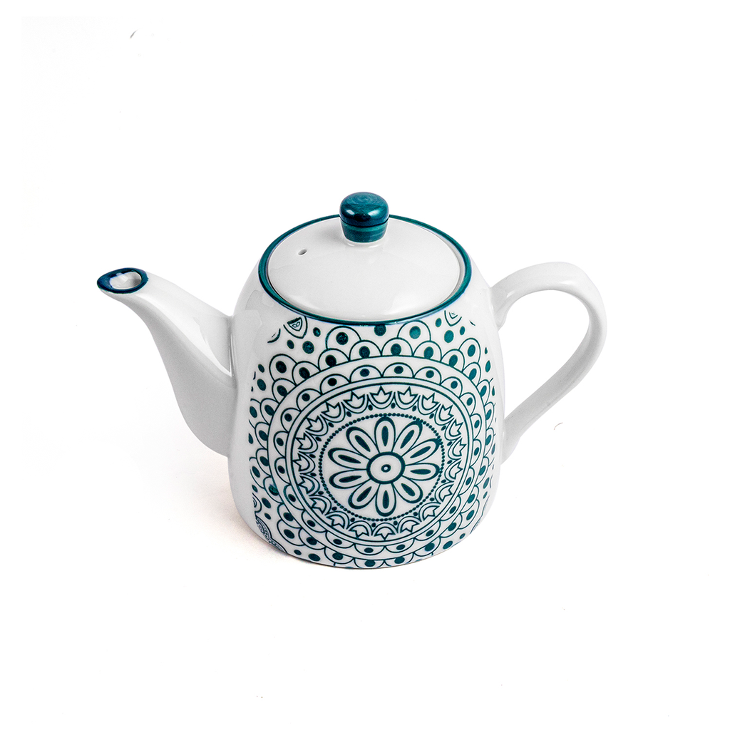 Che Brucia Arabesque Green Porcelain Porcelain Coffee Pot 700 ml