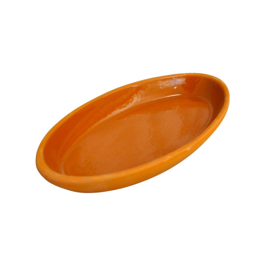 Che Brucia Clay Belen Oval Oven Tray 29 x 16 x 4 cm Inner Glazed