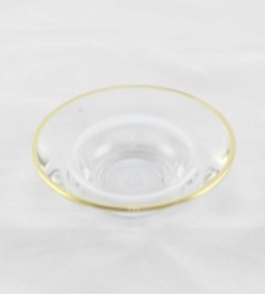 6pcs glass saucer set / 38285