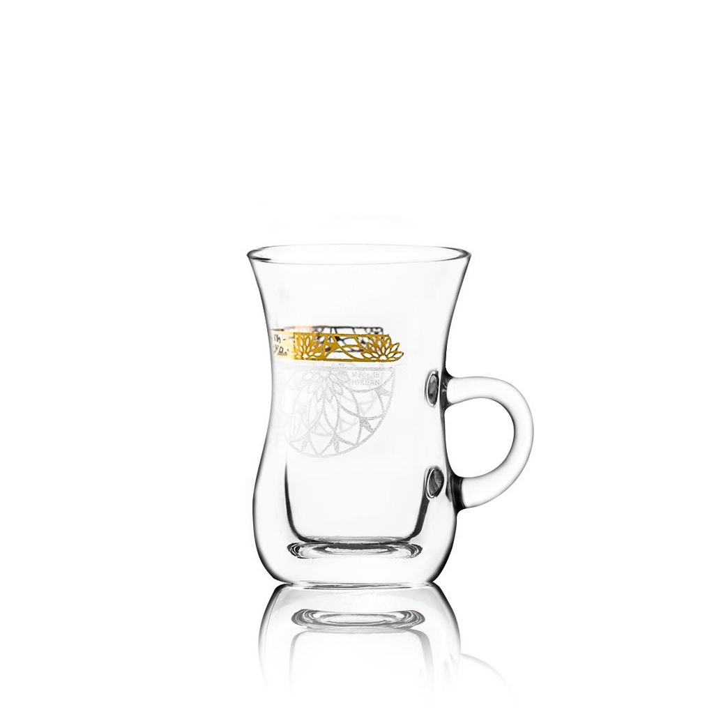 6pcs w handle tea tumbler / 43172