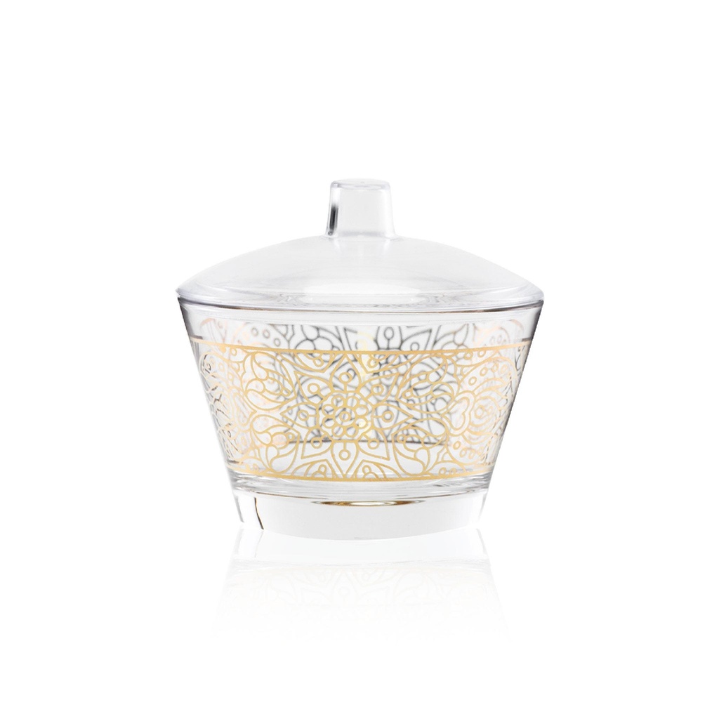 2pcs sugar glass and cover set / 43399