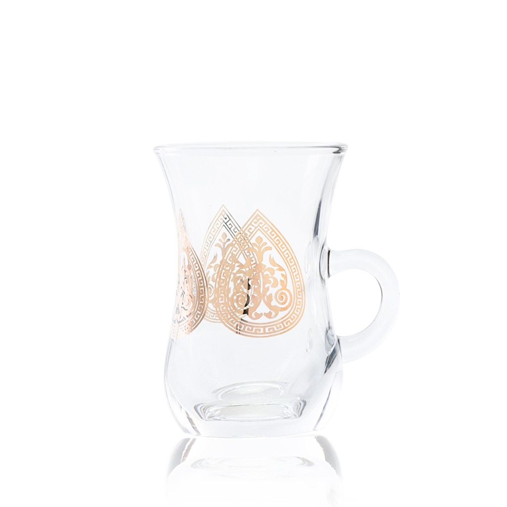 6pcs w handle tea tumbler / 43402