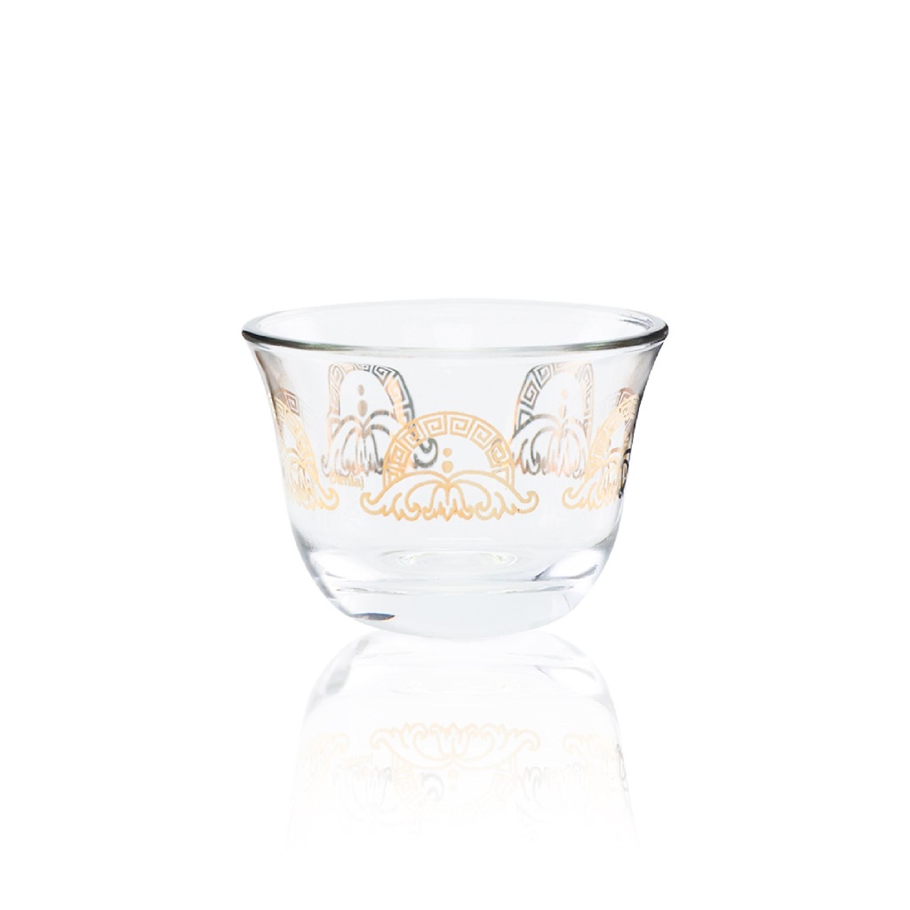 6pcs glass cawa cup / 43476