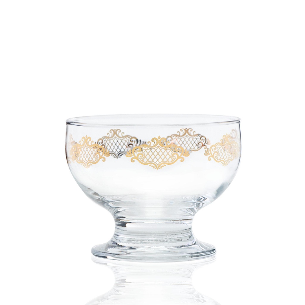 3pcs glass icecream bowl / 43548