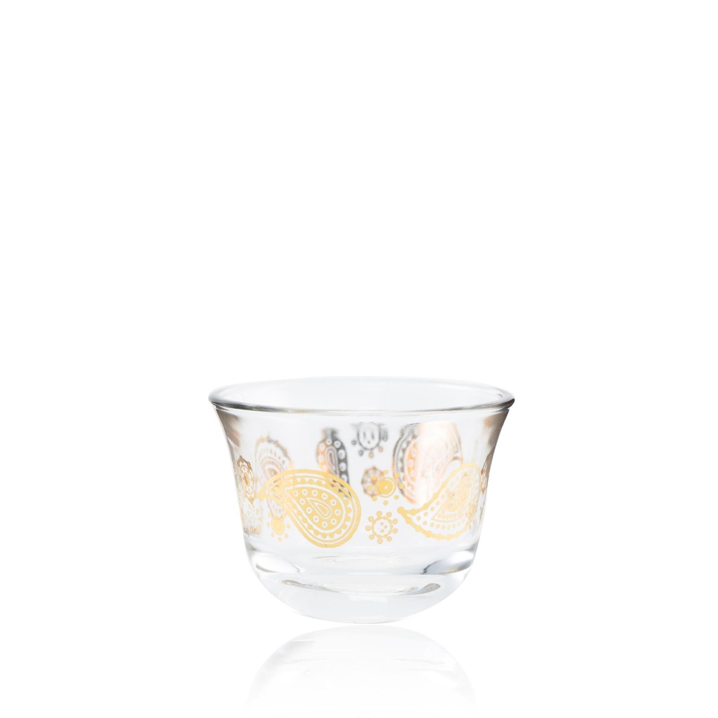 6pcs glass cawa cup / 43601