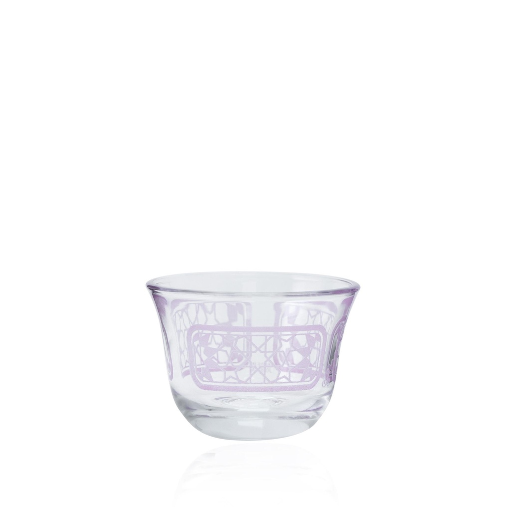 6pcs glass cawa cup / 43634