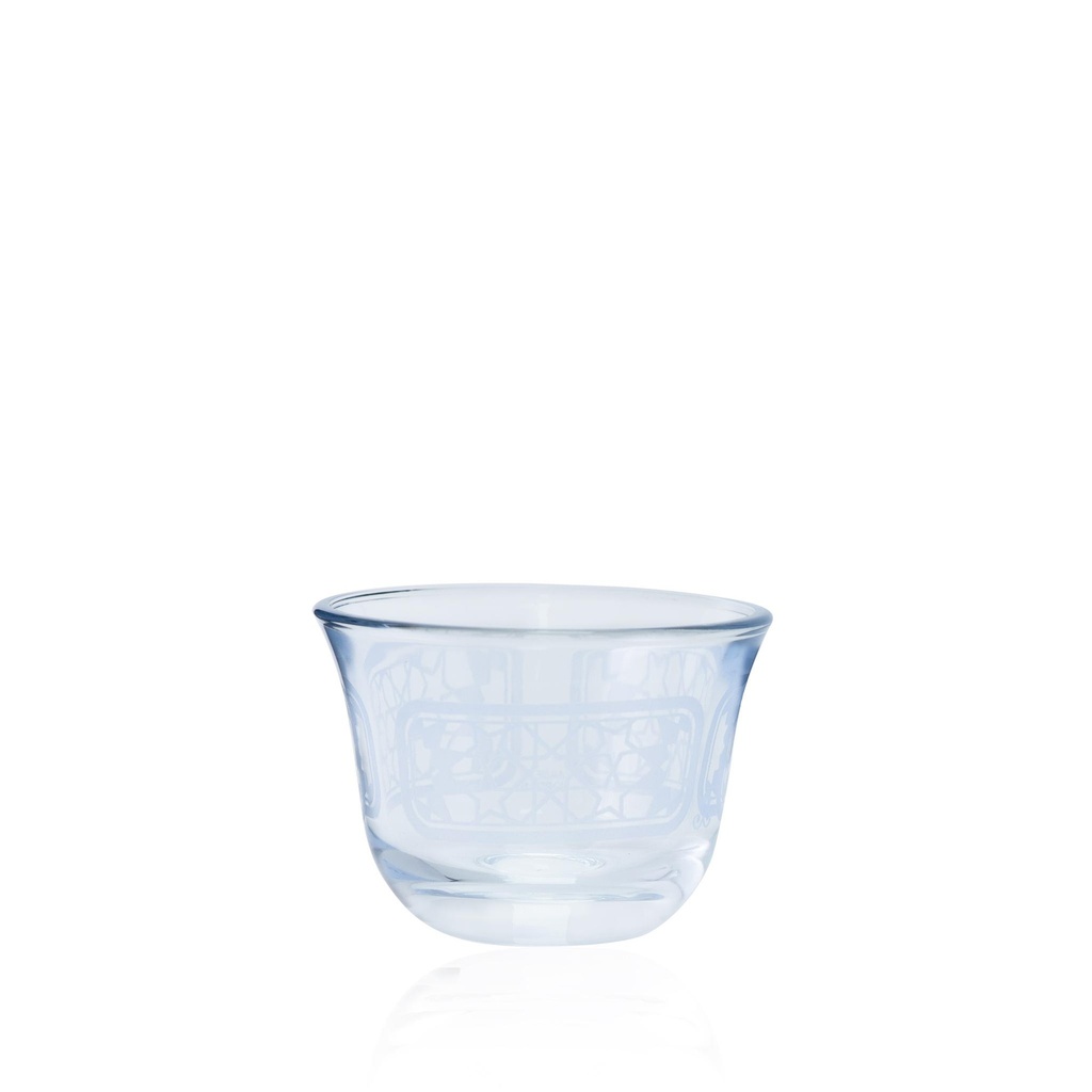 6pcs glass cawa cup / 43643