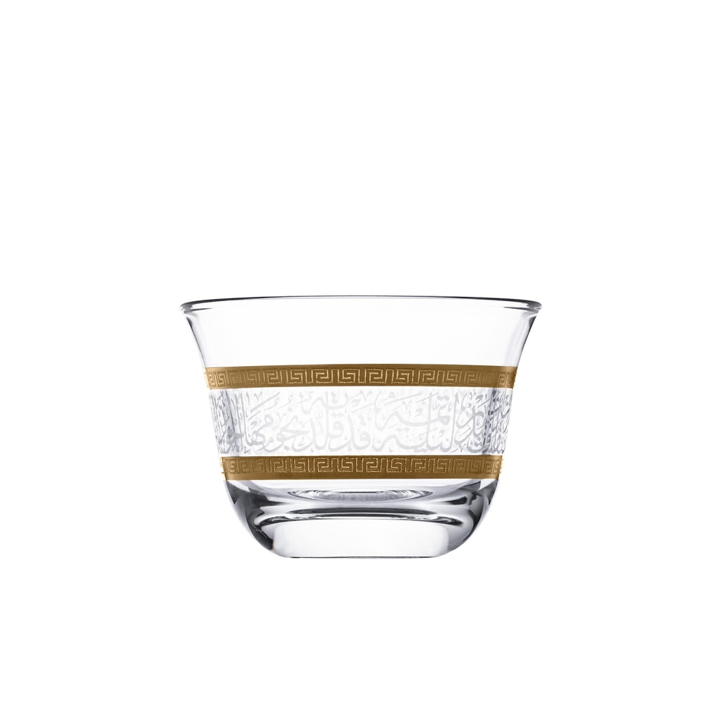 6pcs glass cawa cup / 46857