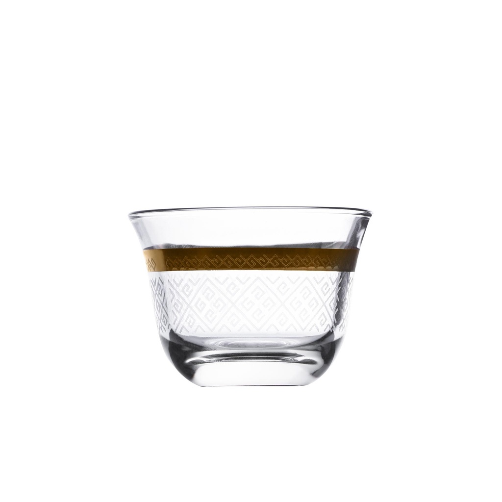6pcs glass cawa cup / 46879