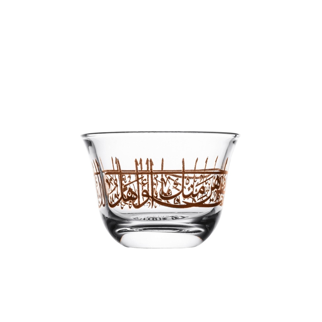 6pcs glass cawa cup / 47073