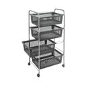 Metaltex Plastic Steel 4 Tier Cart Super jumbo / 342204
