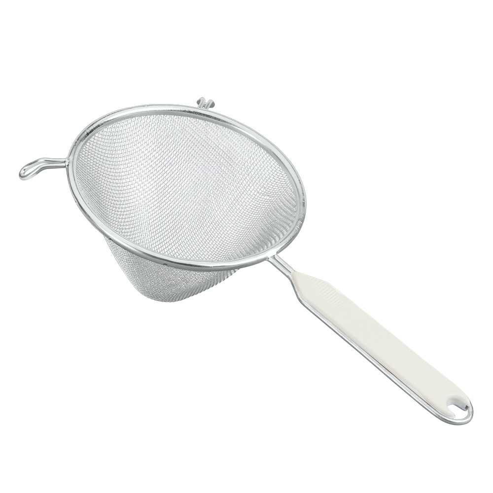 Metaltex Stainless Steel Conical Strainer Plastic Handle white Lab 14 cm / 113214