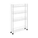 Metaltex Steel 4-Tier Fino4 Rolling Cart 5" / 341434