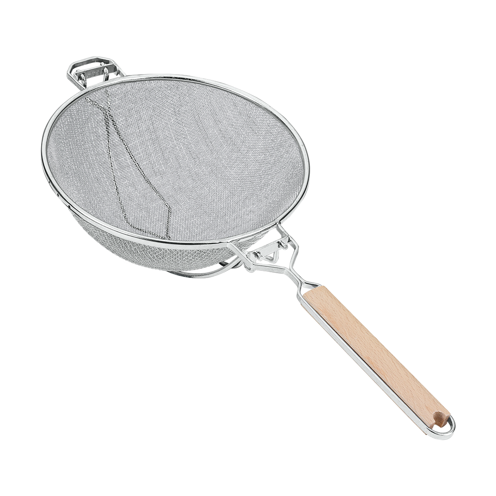 Metaltex Stainless Steel Tinned Strainer Wood Height 26 cm Brown / 601126