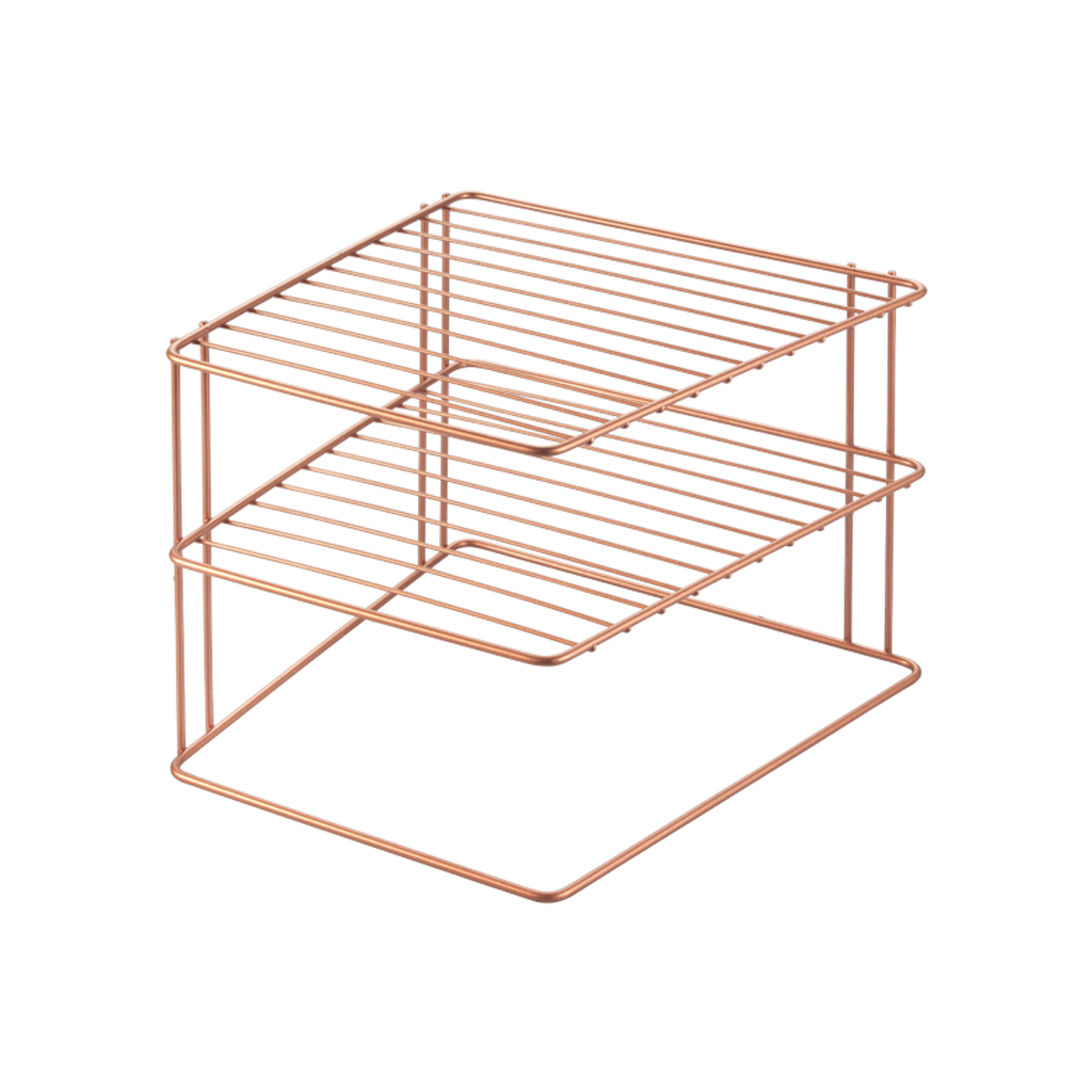 Metaltex Steel 2 Tier Corner Shelf Palio Copper / 362402