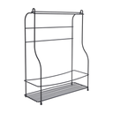 Metaltex Steel Bottle Rack with Kitchen Roll Holder Lava / 360855