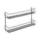 Metaltex Steel 2-Tier Spice Shelf / 361432