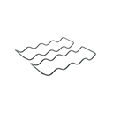 مجموعة من حاملي زجاجات من ميتالتكس ستيل لافا، قطعتين