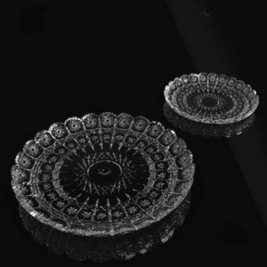 City Glass 7 Pcs Bohemia Gateau Glass Plate Set