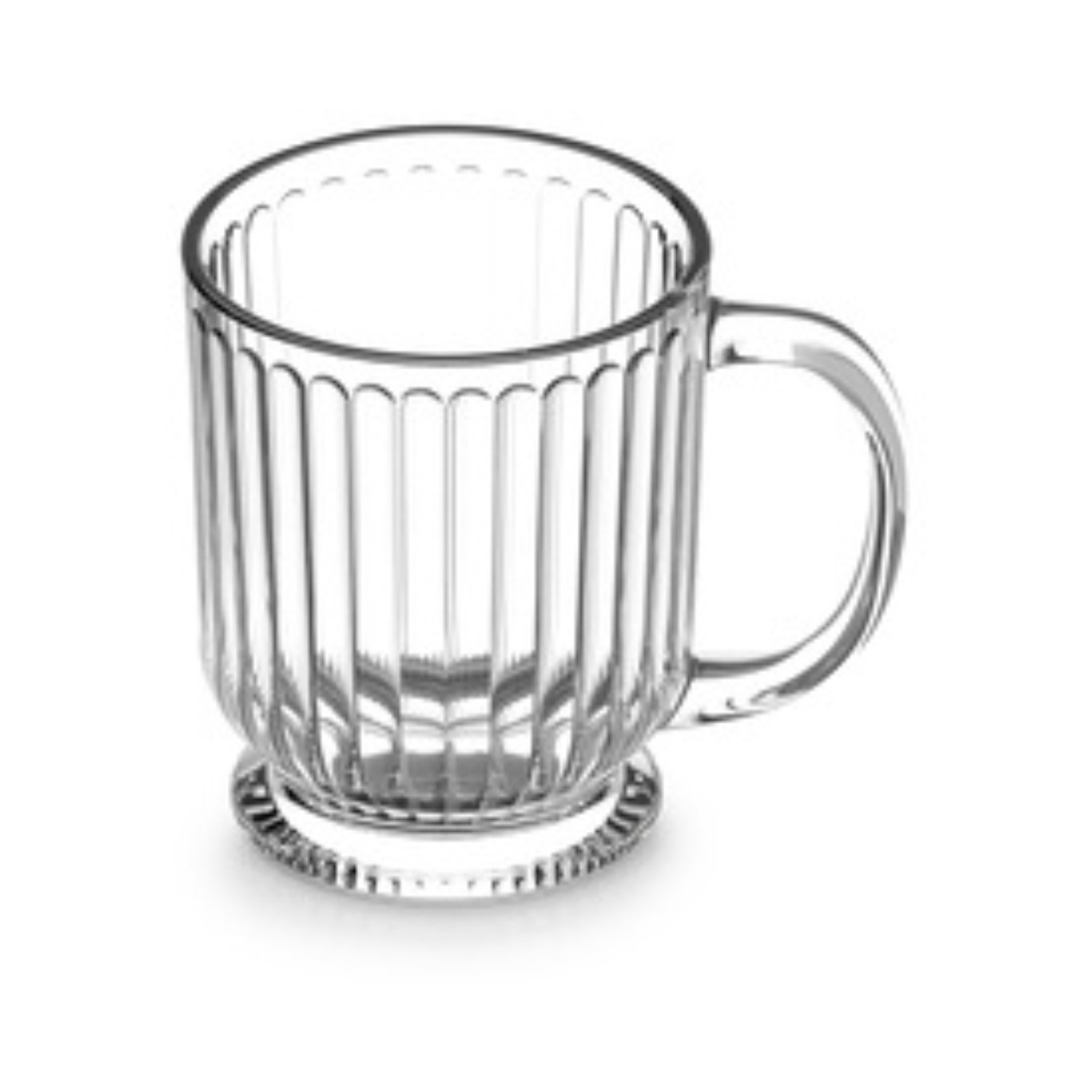 City Glass 3 Pcs Taj Mug Lines 200 ml / 3M300293