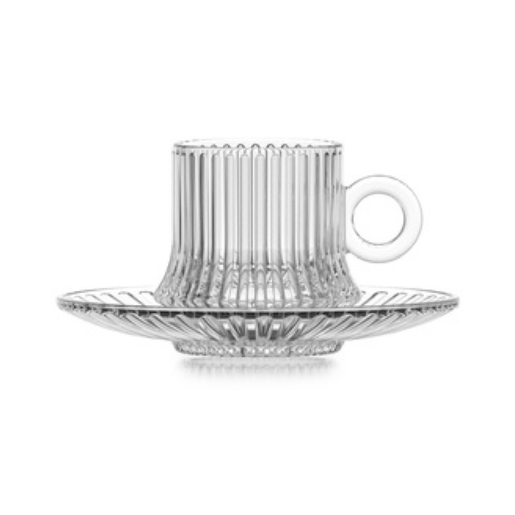 City Glass 12 Pcs Set Robusta Coffee Cup & Saucer 100 ml / 3S300554
