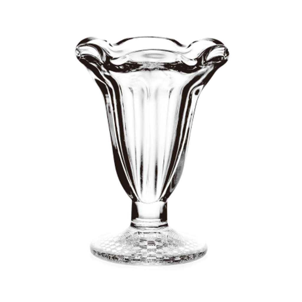 LXBQ01 / كوب آيس كريم زجاجي 185 مل (طقم 2 قطعة)