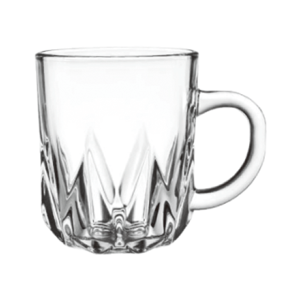 LX 6 Pieces Glass Tea Cup 190 ml Set / LXZB04