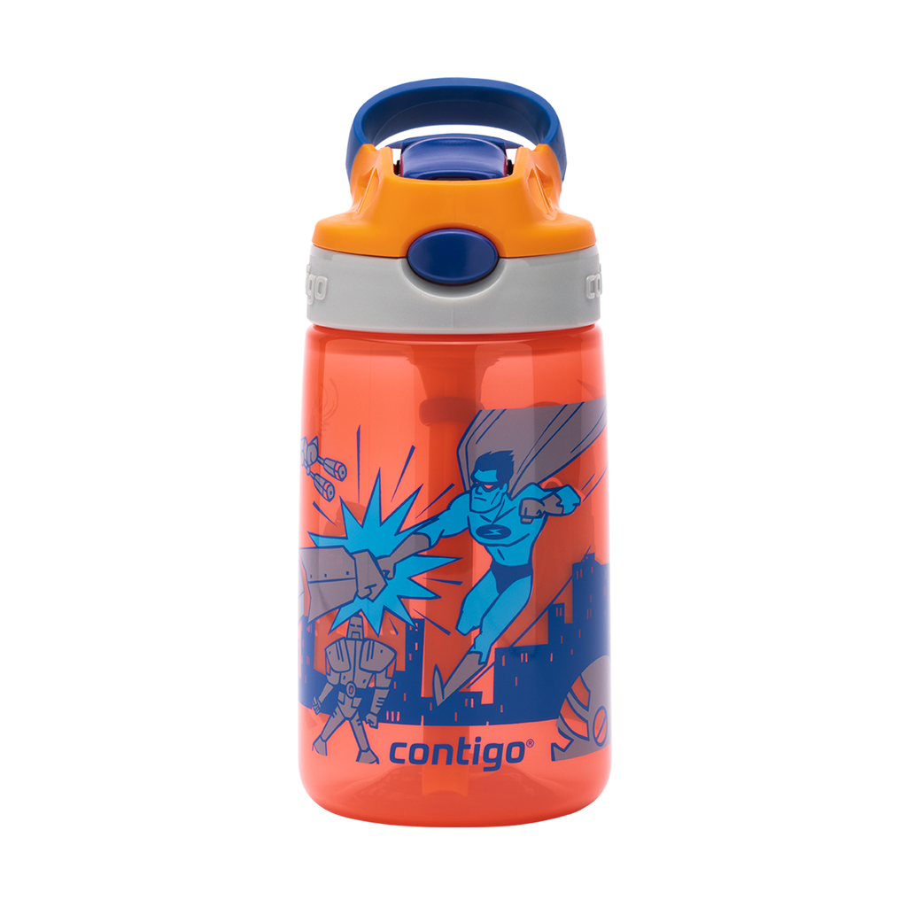 Contigo Necturine with Superhero Autoseal Kids Gizmo Flip Bottle 420 ml / 2116115