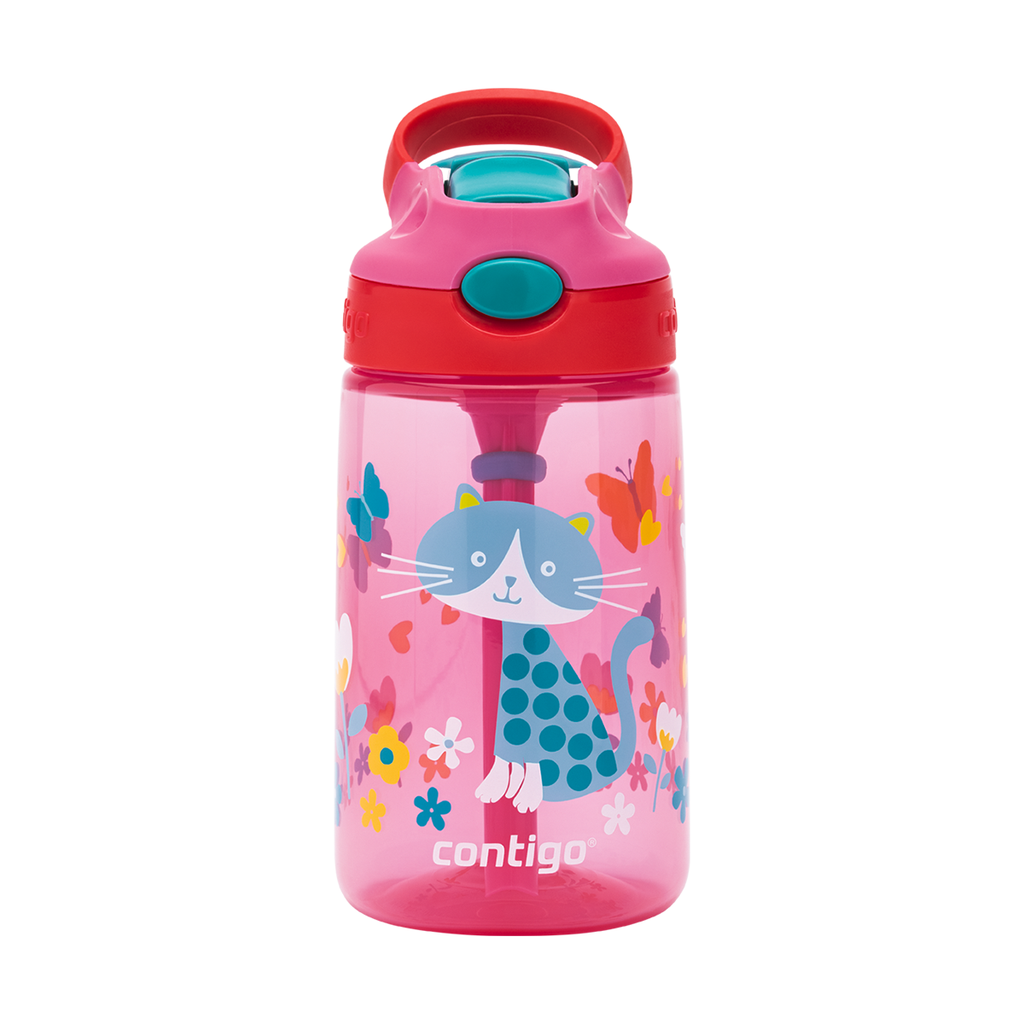 Contigo Cherry with Cat Autoseal Kids Gizmo Flip Bottle 420 ml / 2116113