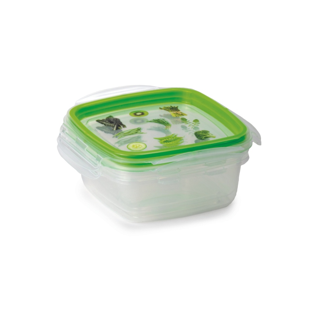 Snips 2 Pieces Snipslock Square Containers 500 ml Set / 000586