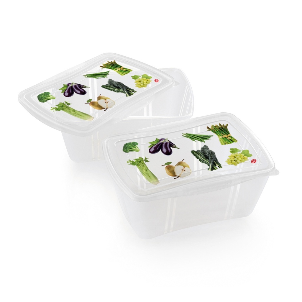 Snips 2 Pieces Fresh Rectangular Container 2 Liter Set / 000586
