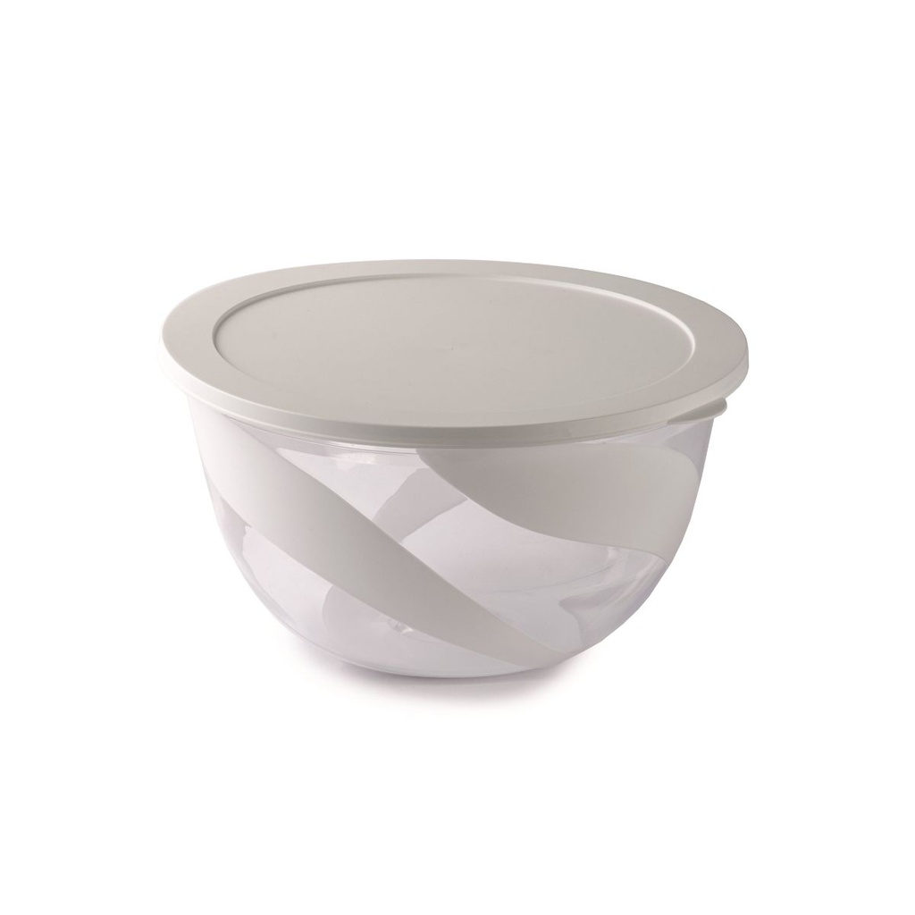 وعاء سلطة سنيبس سعة 5 لتر مع غطاء أبيض