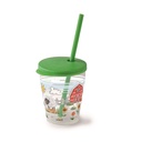 Snips Farm Cup 385 ml with Lid & Straw Set / 010086
