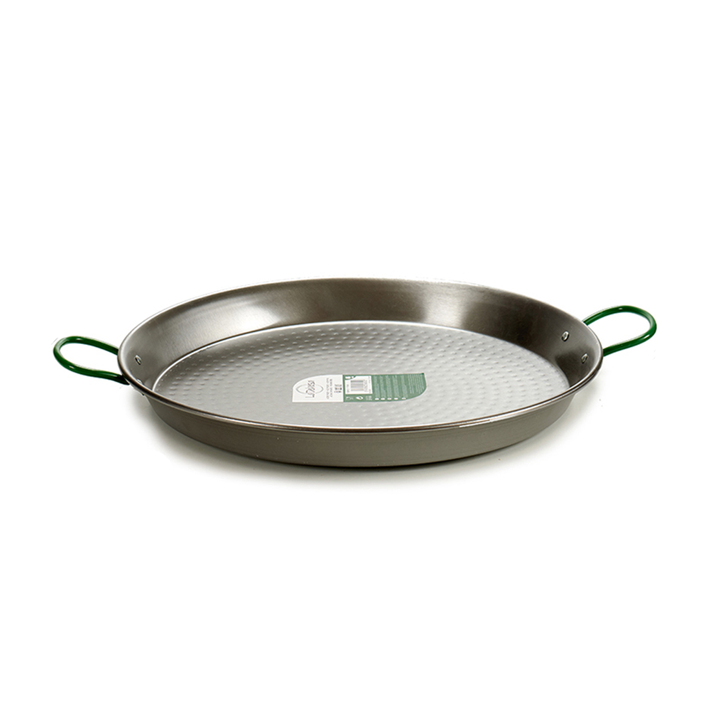 La Dehesa Polished Steel Paella Pan 34 cm Silver