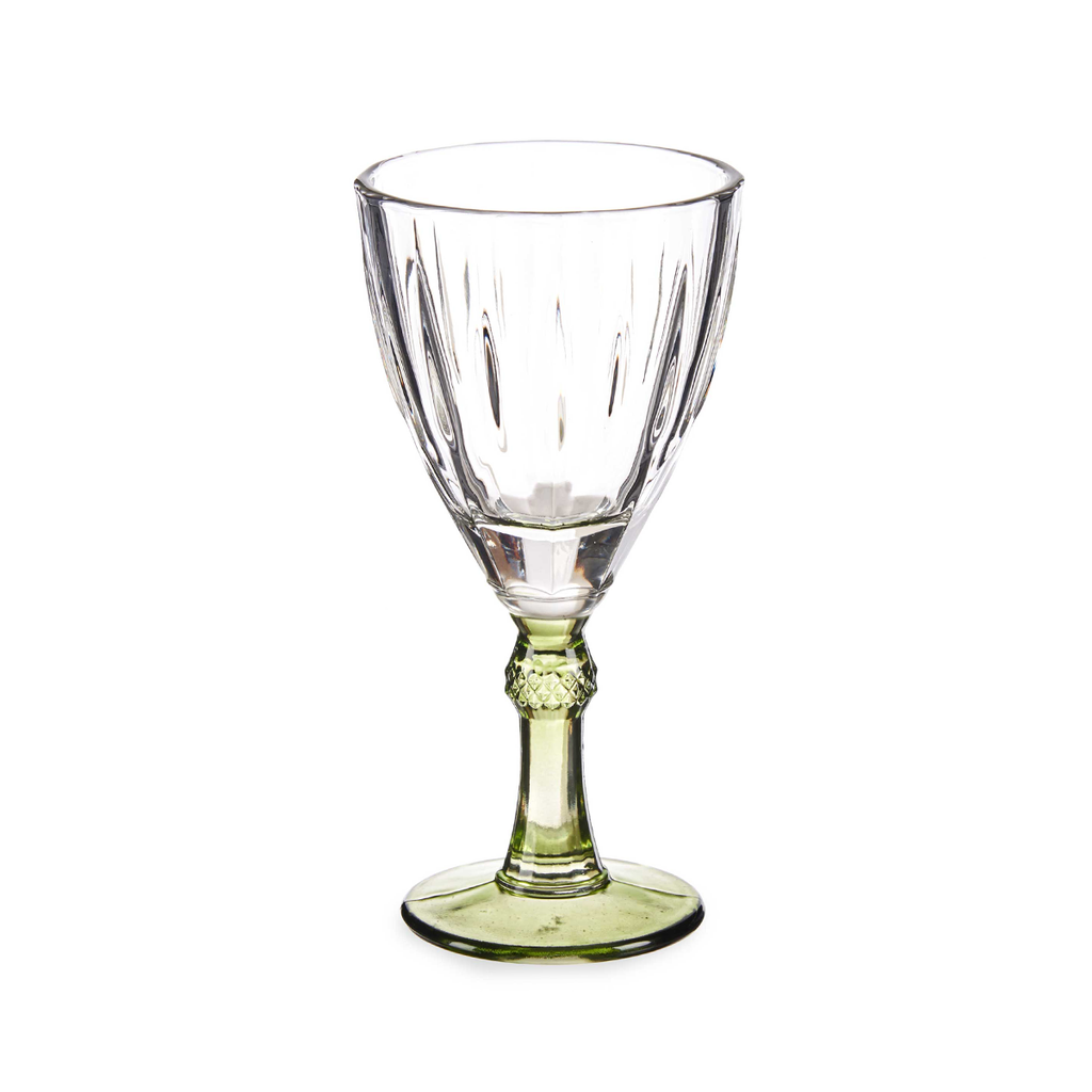 Vivalto 6 Pieces Glass Wine Cup Green Color 275 ml Set / 78067