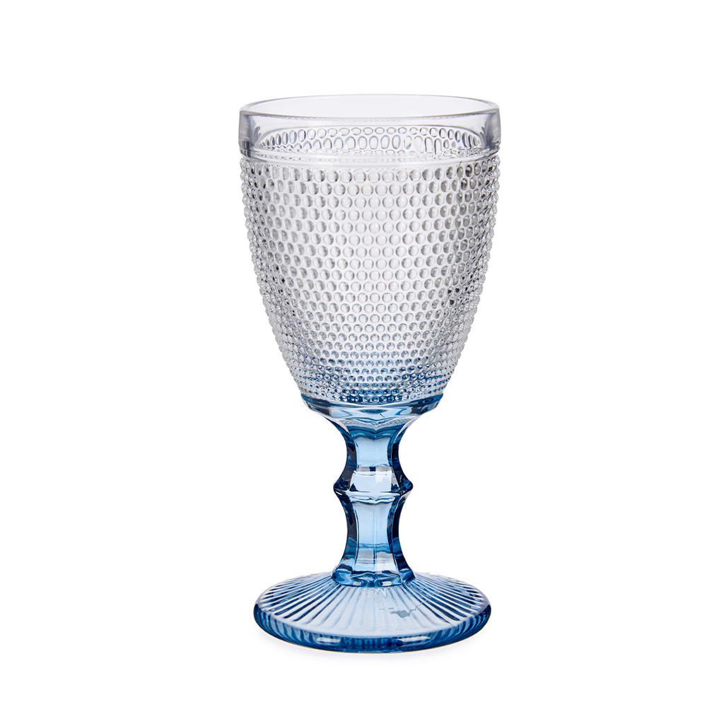 Vivalto 6 Pieces Cobalt Blue Points Wine Glass Set 330 ml / 64396