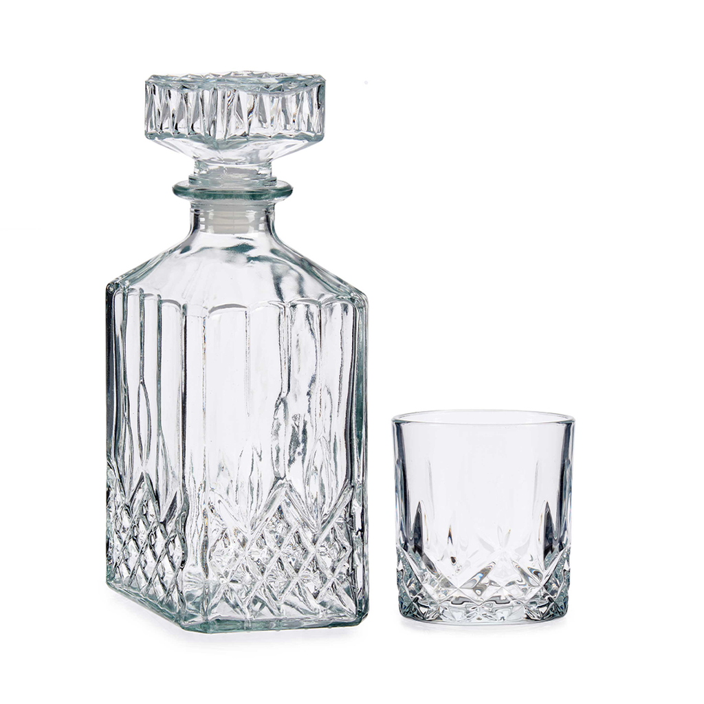 Vivalto 4 Pieces Liquor Bottle & Glass Set 300 ml / 79919