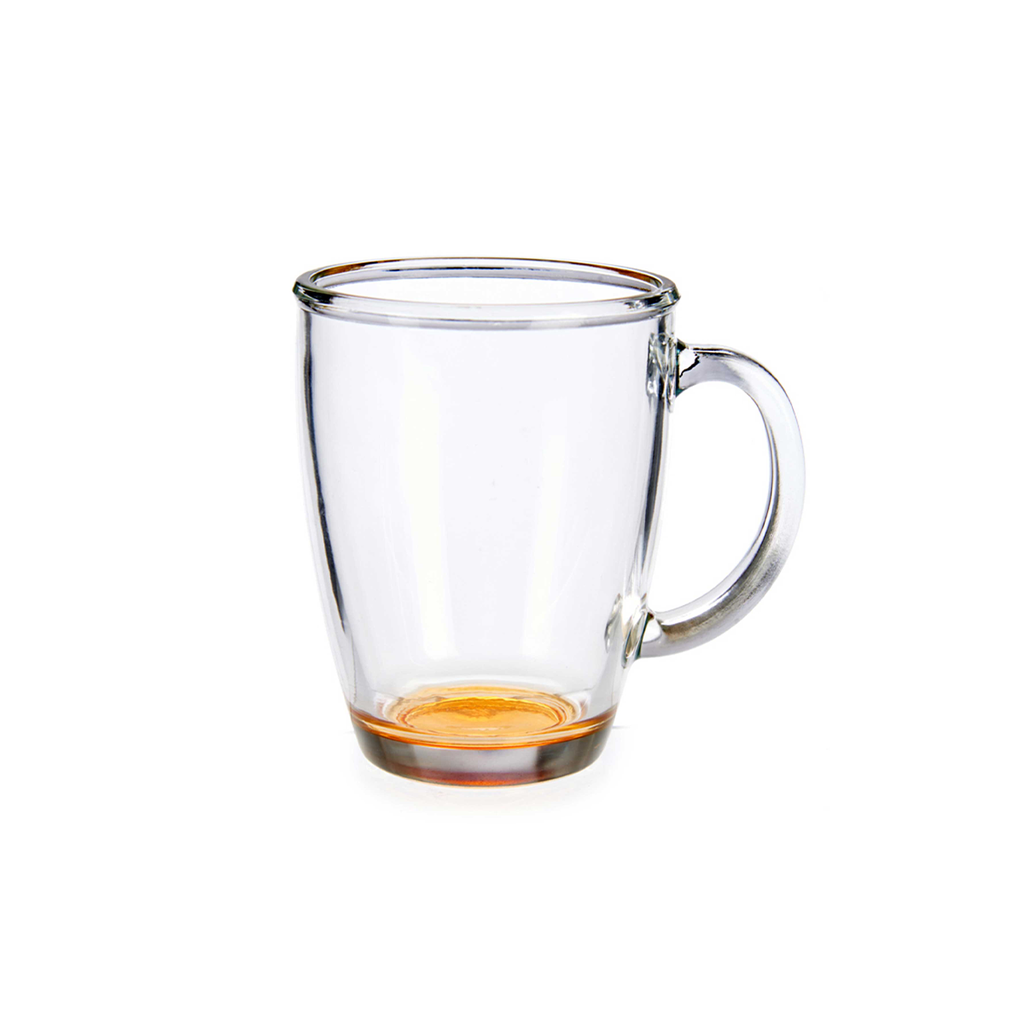 Glass Mug Jar Color Mix 6 Pcs Set  320 ml / 27117