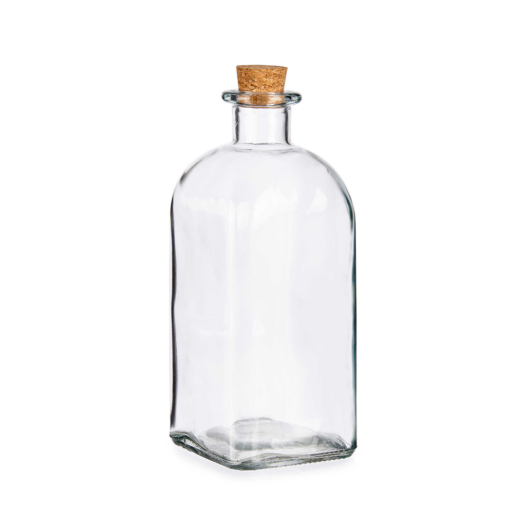 Vivalto Glass Bottle 1 Liter Cork Stopper / 79888
