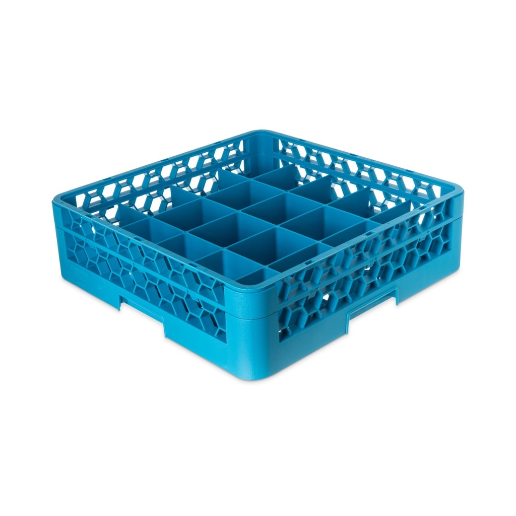 Jiwins Plastic 20-compartment Glass Rack Blue / JW-20