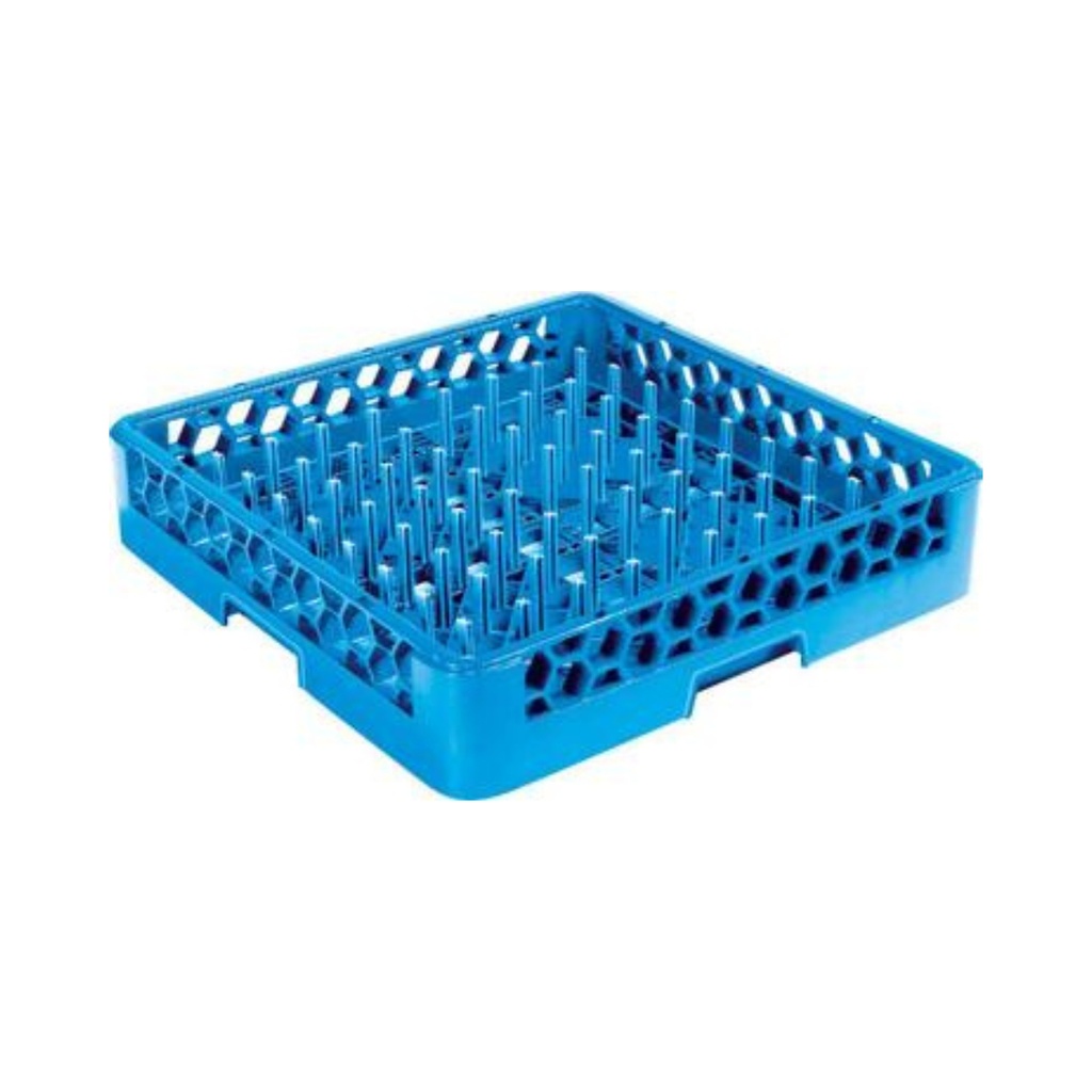Jiwins Plastic 64-compartment Open Plate & Tray Rack Blue / JW-64P