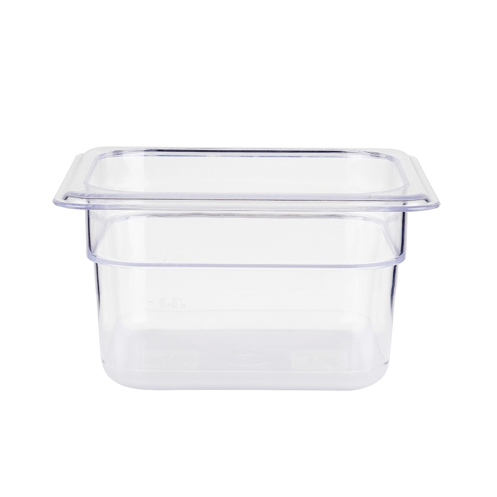 Jiwins PC Plastic Transparent GN 1/4-100 mm Clear / JW-P144