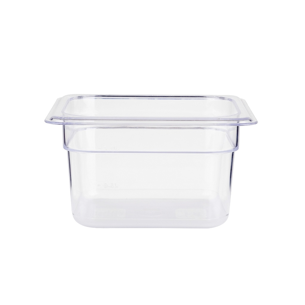 Jiwins PC Plastic Transparent GN 1/6-100 mm Clear / JW-P164