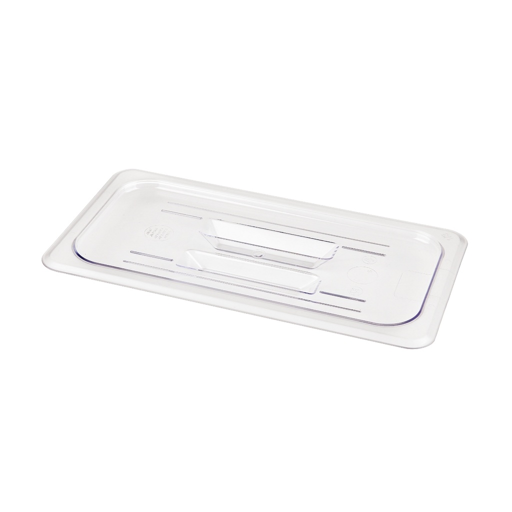Jiwins PC Plastic Transparent GN 1/2 Lid White Handle Clear / JW-P12HC