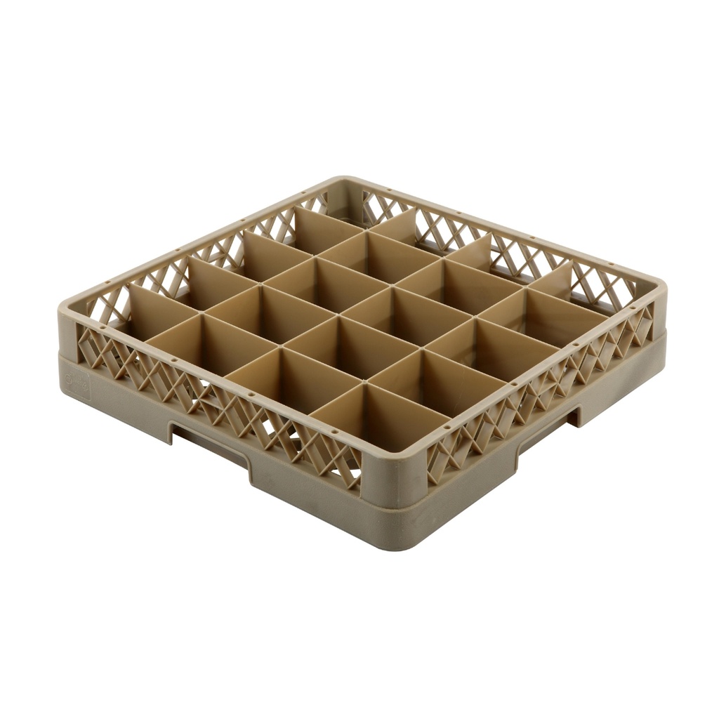 Jiwins Plastic 20-compartment Glass Rack Beige / JW-20