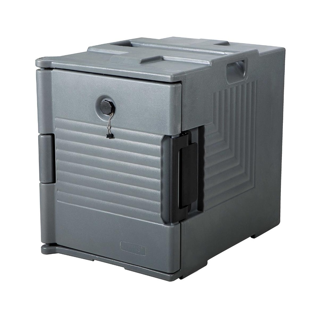 صندوق حراري بلاستيكي أحادي الجدار من جيوين، رمادي